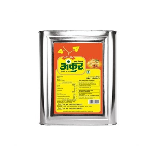 Ankur - Filtered Groundnut Oil, 15 Kg Tin