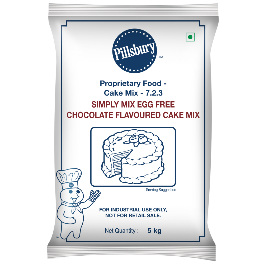 Pillsbury - Simply Mix Egg Free Cake Mix (Chocolate Flavoured), 5 Kg