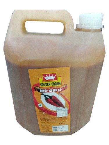 Golden Crown - Red Chilli Sauce, 5 Kg (Plastic Jar)