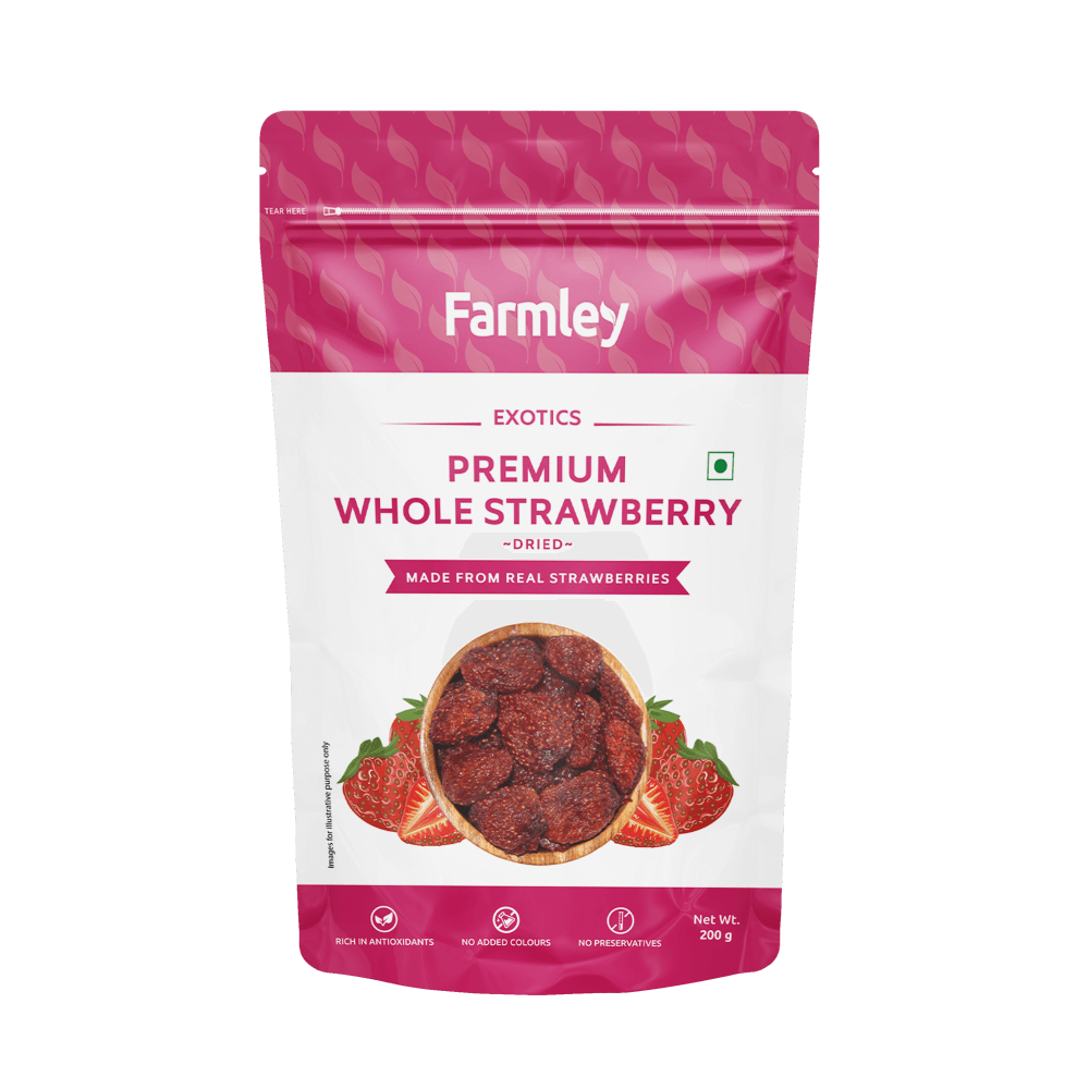 Farmley - Dried Strawberry, 200 gm