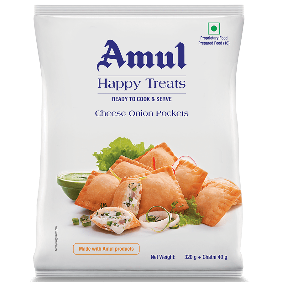 Amul - Cheese Onion Pockets, 360 gm