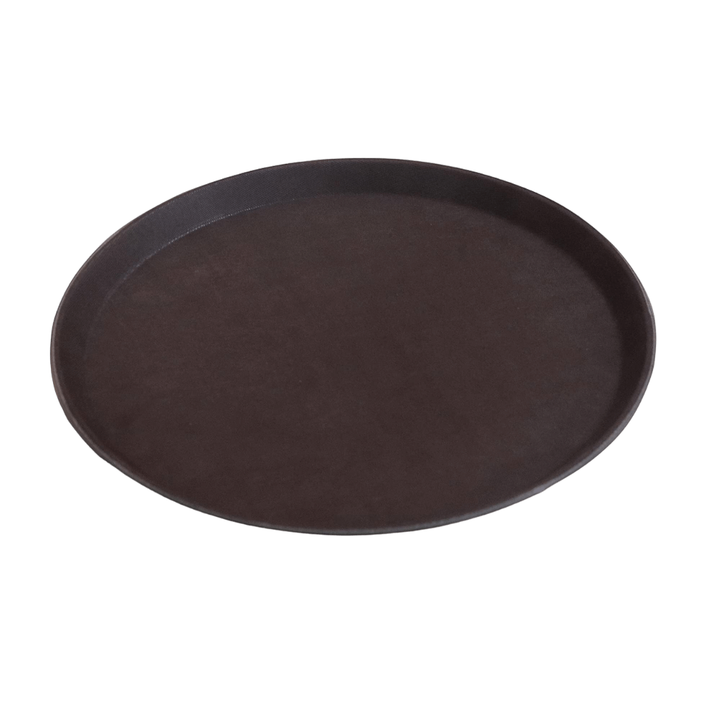 Anti Skid Round Tray / Salver, 16 Inches (Fibre)