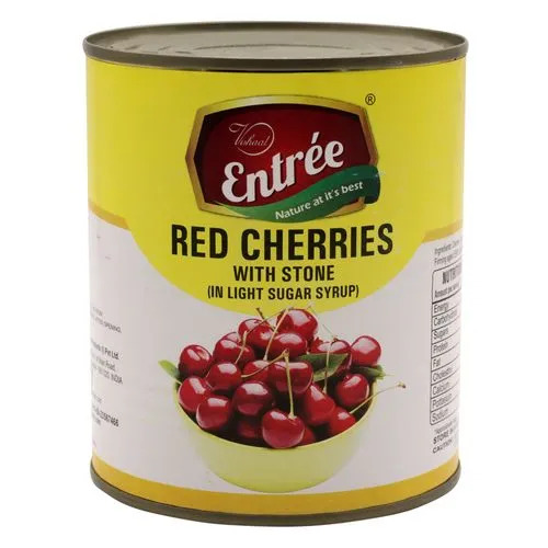 Entree - Premium Red Cherries In Syrup, 820 gm Tin