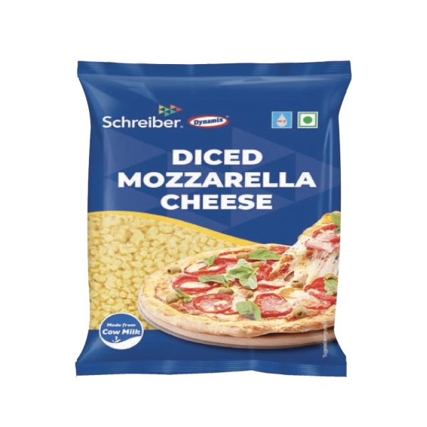 Dynamix - Diced Mozzarella Cheese, 1 Kg