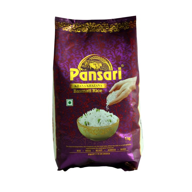 Pansari - Khana Khazana Basmati Rice, 1 Kg