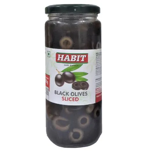 Habit - Black Sliced Olives, (430 - 440 gm)