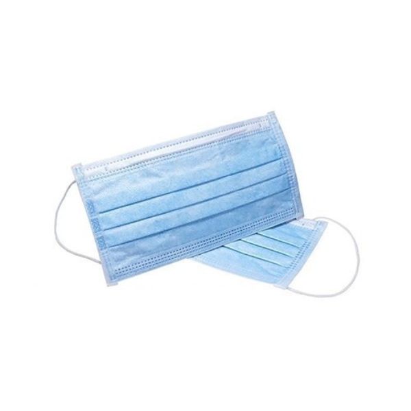 Disposable 3 Ply Face Mask (With Nose Pin) Ultrasonic Stitching (Pack of 100)