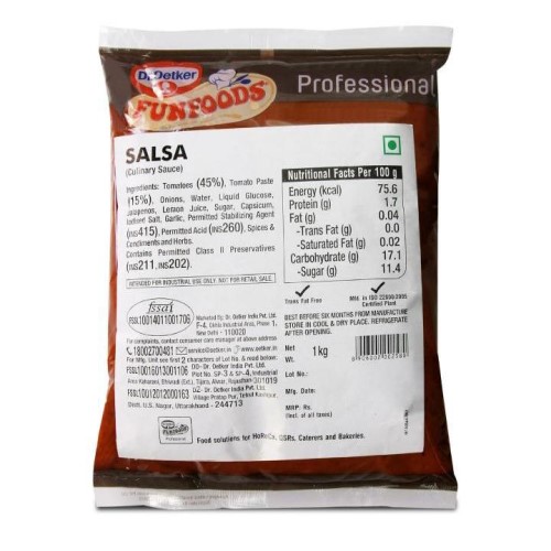 Funfoods - Chunky Salsa Sauce (Professional), 1 Kg