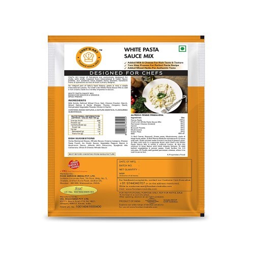 Chef's Art - White Pasta Sauce Mix, 500 gm