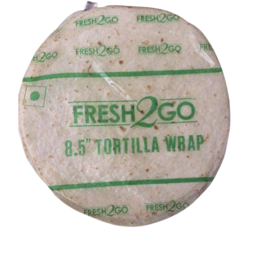 Fresh 2 Go - Ambient 8.5" Plain Tortilla (RTC), 480 gm (Pack of 10)