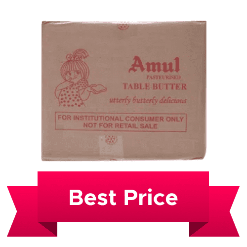 Amul - Butter, Salted, Institutional Pack, 500 gm (Pack Of 40)