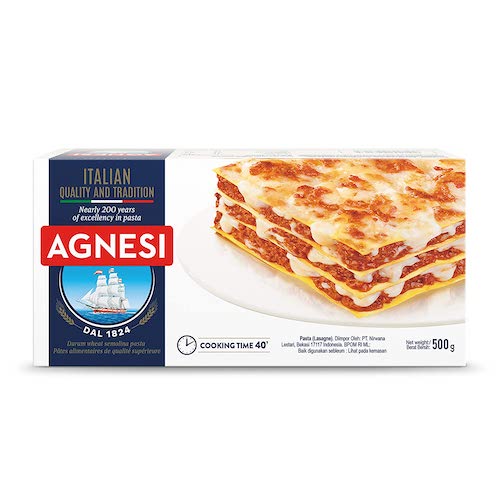 Agnesi - Lasagna Pasta Sheets, 500 gm