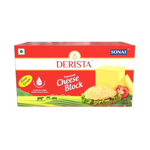 Derista - ETG Processed Cheese Block, 1 Kg