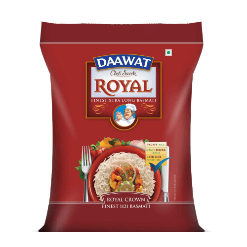 Daawat - Chef's Secretz Royal Crown 1121 Basmati Rice, 30 Kg