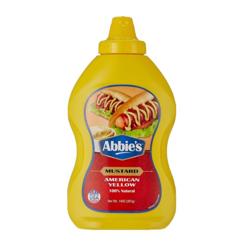 Abbie's - American Squeeze Yellow Mustard, 397 gm