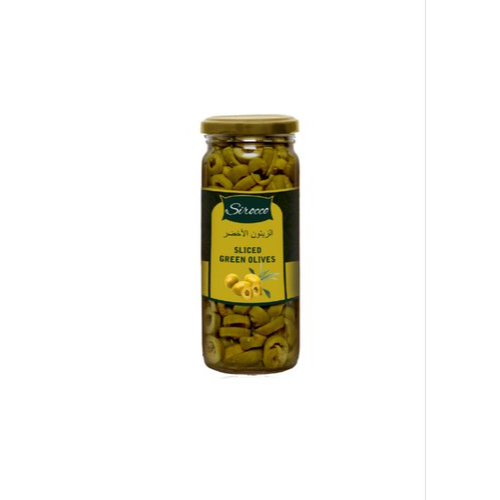 Sirocco - Sliced Green Olives, 450 gm