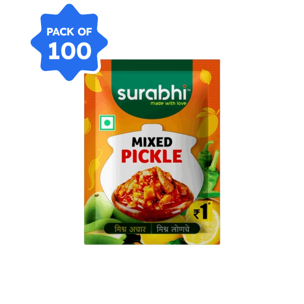 Surabhi - Mixed Pickle Sachet, 8 gm (Pack of 100)