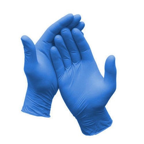 Nitrile Gloves Medium Size, Blue Powder Free (Pack of 100)