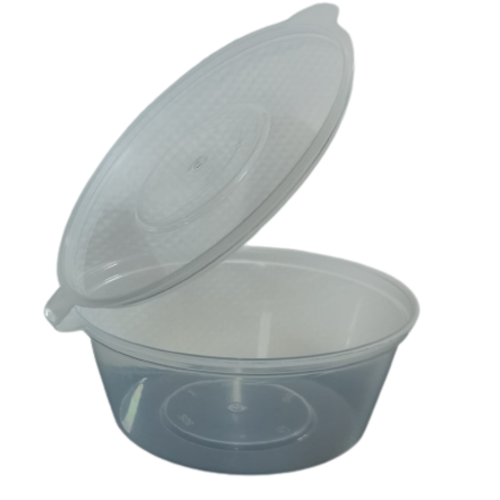 Damati - Hinged Round Container, 1 Oz (Pack of 2500)