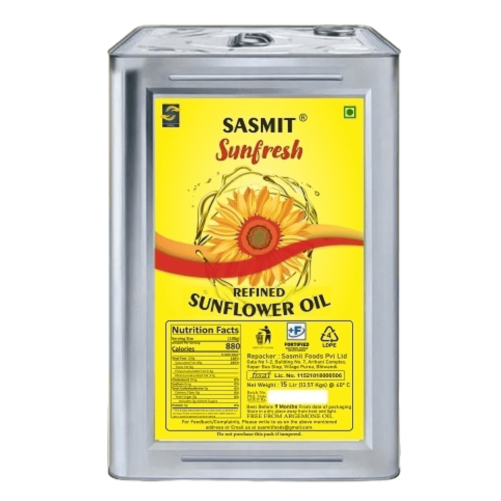 Sunfresh - Refined Sunflower Oil, 15 L Tin