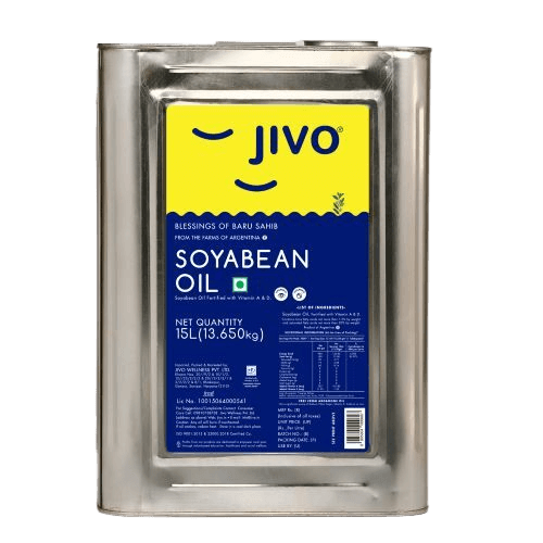 Jivo - Refined Soyabean Oil, 15 L Tin