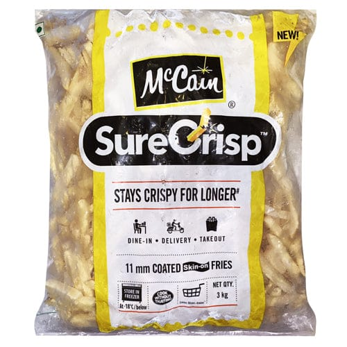 Mccain - Sure Crisp Fries 11 mm (Skin On), 3 Kg