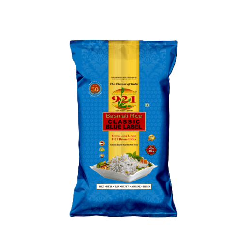 921 - Classic Blue Label 1121 Basmati Rice, 30 Kg