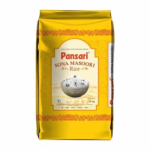 Pansari - Masoori Steam Rice, 30 Kg