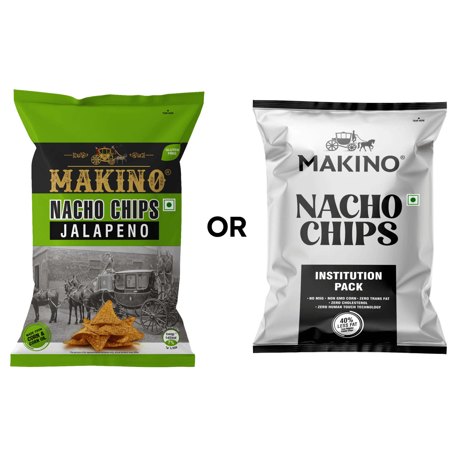 Makino - Jalapeno Nacho Chips, 200 gm