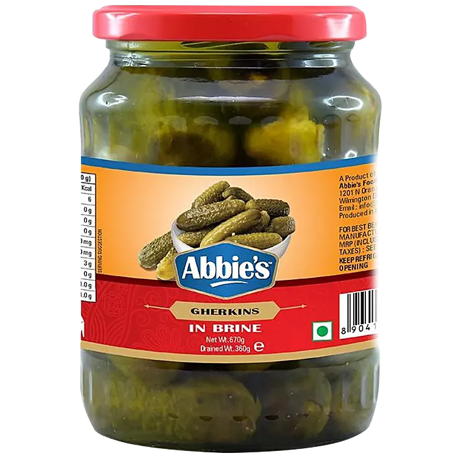 Abbie's - Gherkins In Brine Big, 670 gm