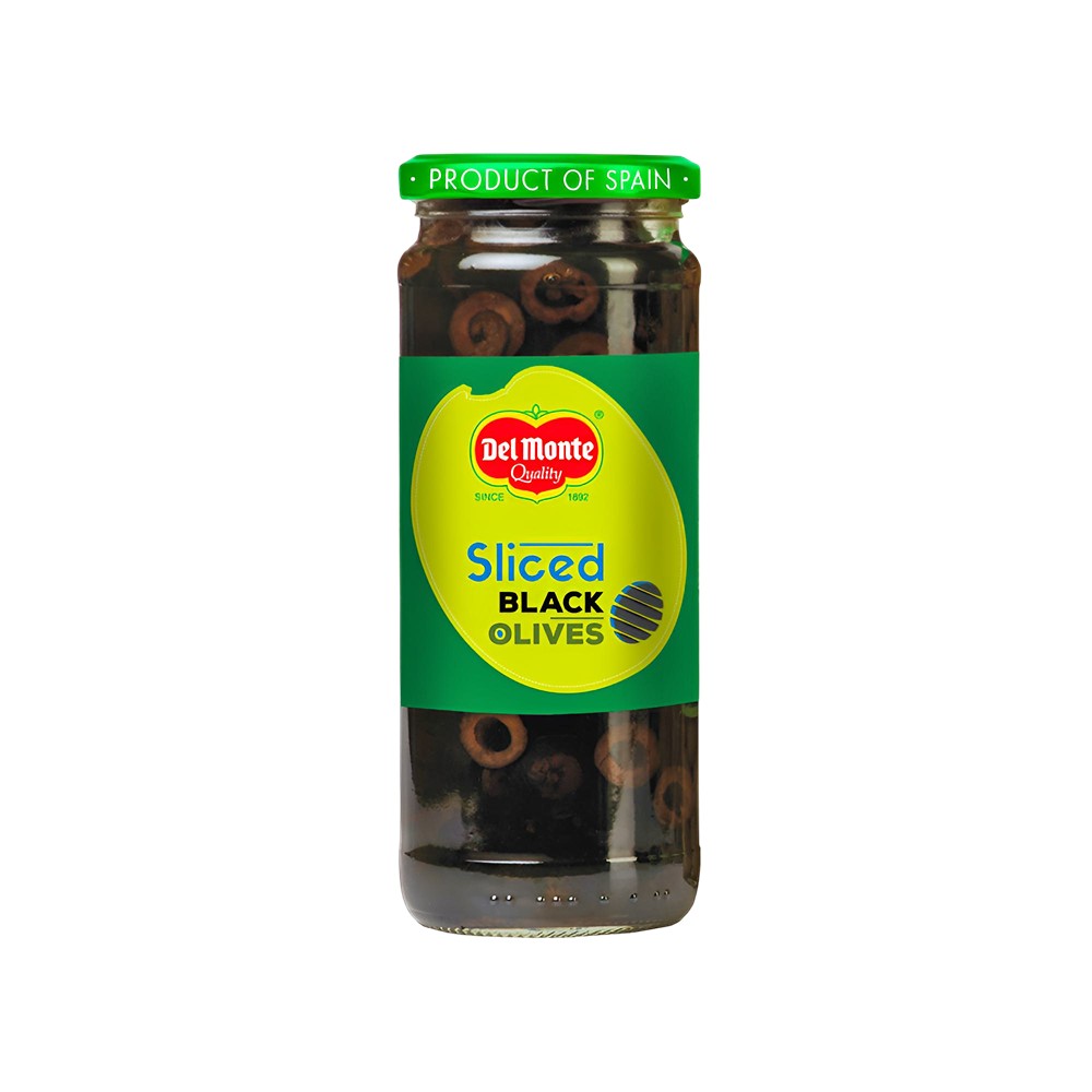 Del Monte - Black Olives Sliced, 450 gm