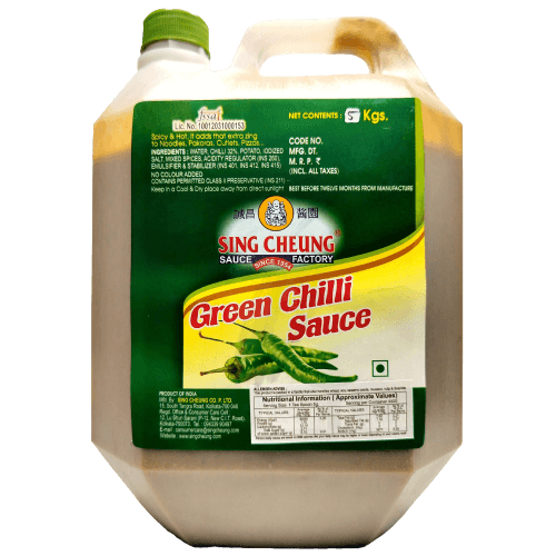 Sing Cheung - Green Chilli Sauce, 5 Kg