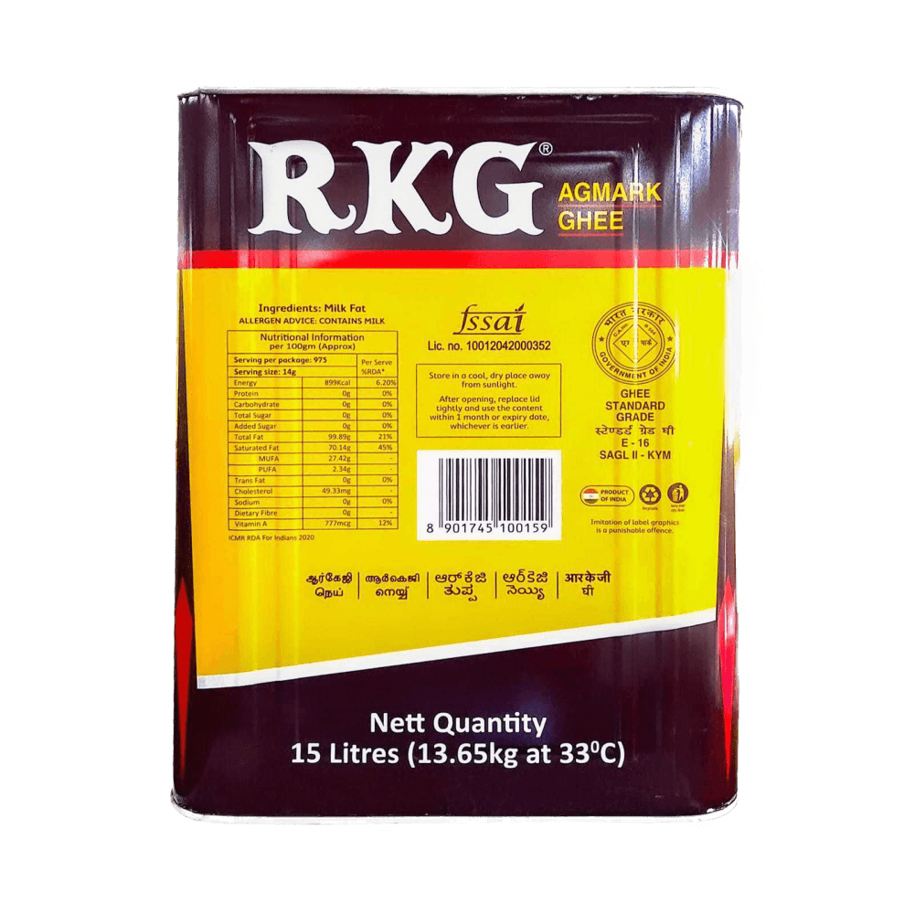 RKG - Ghee, 15 L Tin image