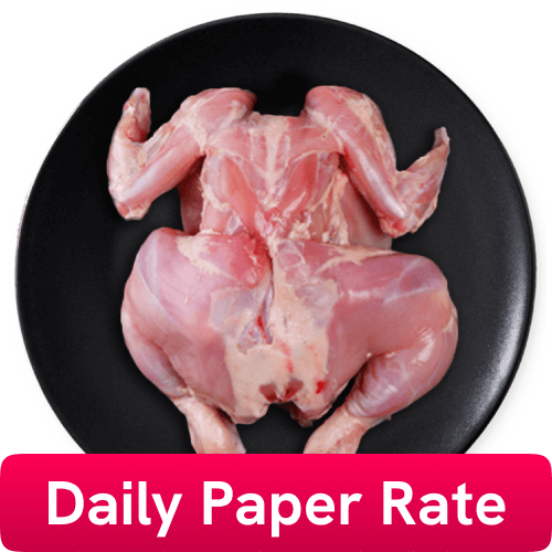 Fresh Chicken Whole Skinless (1100 - 1300 gm/pc), 4 Pc/Pack