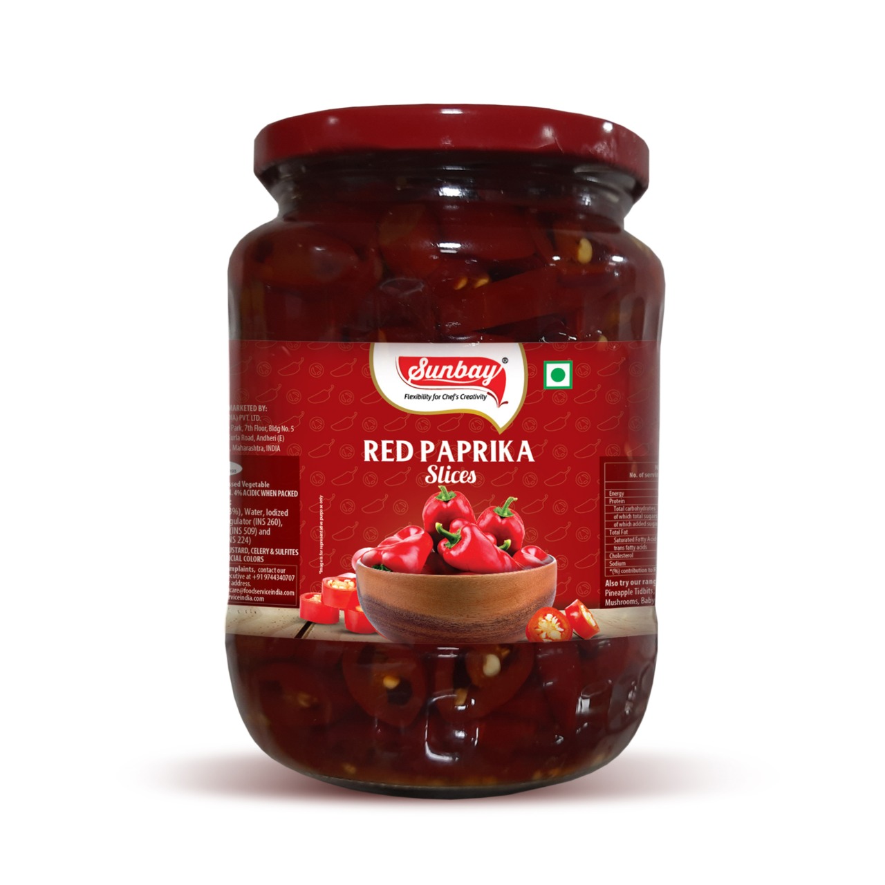 Sunbay - Red Paprika Slices, 680 gm