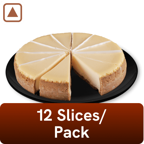 Baker Circle - Baked Cheesecake Slice, 180 gm/pc (Pack of 12), Frozen