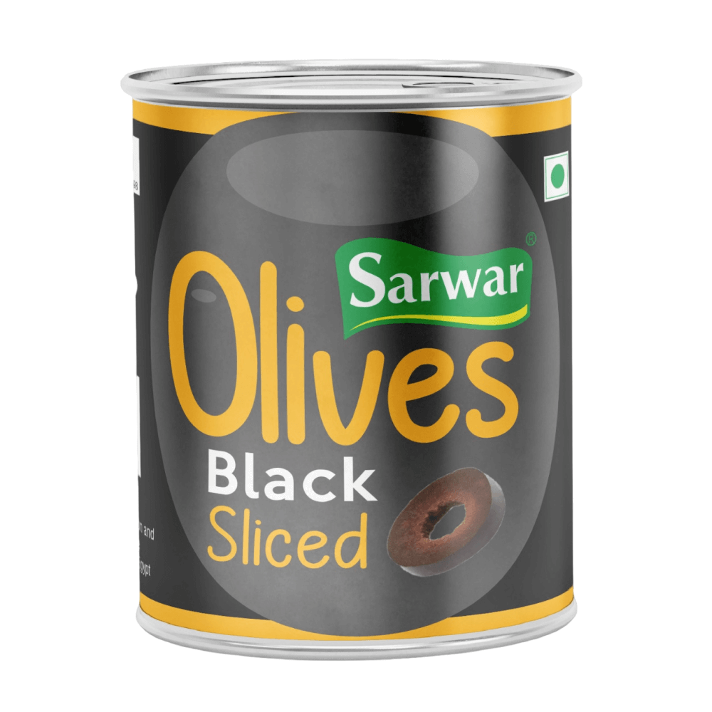 Sarwar - Sliced Black Olives, (3 - 3.5 Kg) Tin