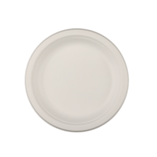 Fomex - 6 Inch Round Bagasse Plate, (Pack of 250)