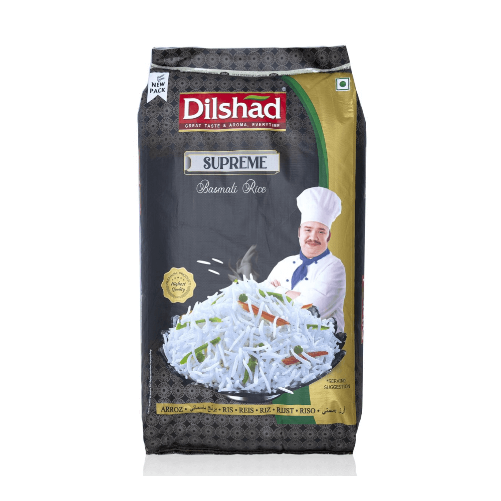Dilshad - Supreme (Cream Sella 1121) Basmati Rice, 30 Kg