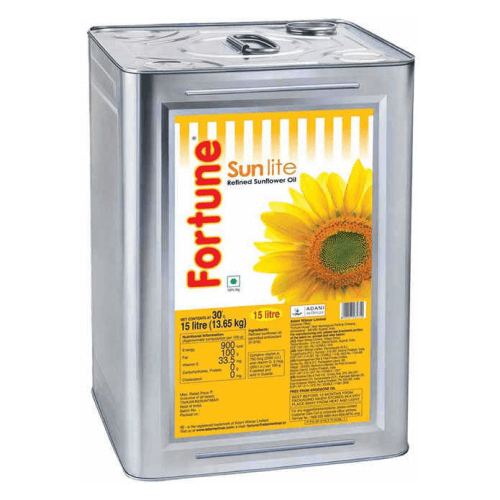 Fortune - Refined Sunflower Oil, (16.48 L) 15 Kg Bulk