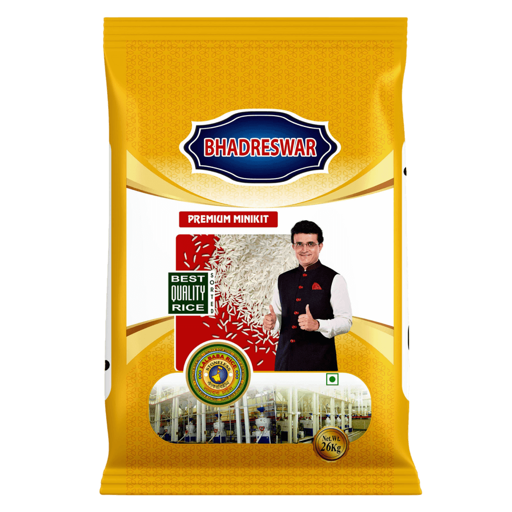 Lalbaba Bhadreswar - Premium Miniket Rice, 26 Kg