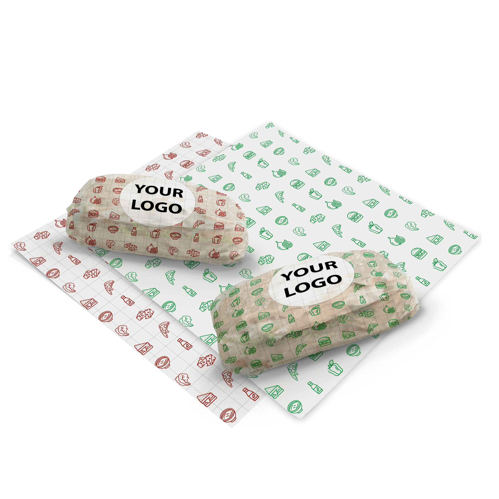 Custom Printed Wrapping Paper, 10x15 inches (Pack of 1000)