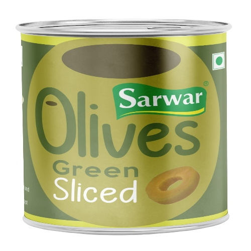 Sarwar - Sliced Green Olives, 3 Kg Tin