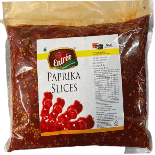 Entree - Red Paprika Slices, 2.9 Kg