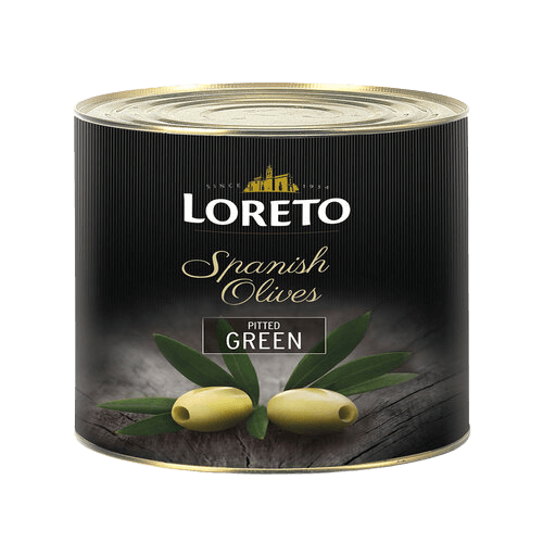 Loreto - Pitted Green Olives, 3 Kg