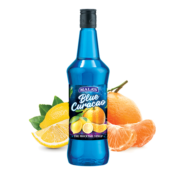 Mala's - Blue Curacao Mocktail Syrup, 750 ml