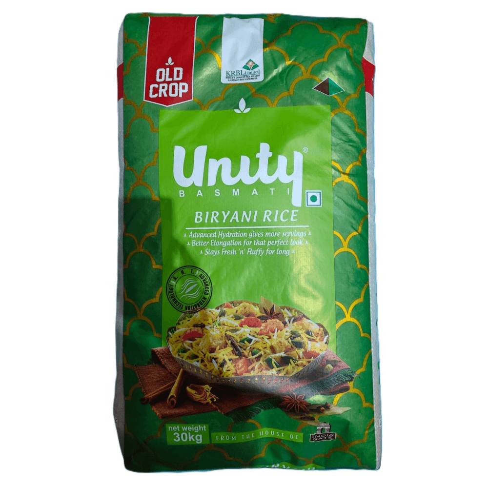 Unity - 1121 Biryani Basmati Rice, 30 Kg