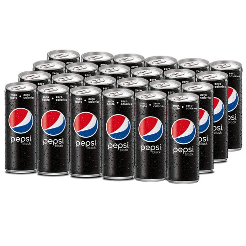 Pepsi - Black 330 ml Can, (Pack of 24) MRP - 70/pc