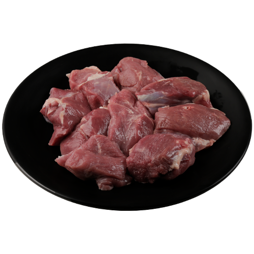 Freshly Frozen Mutton Boneless, 60-80 gm/pc, 1  Kg image