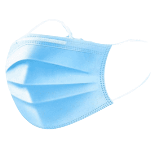 Disposable 3 Ply Face Mask With Nose Pin (Pack of 100)